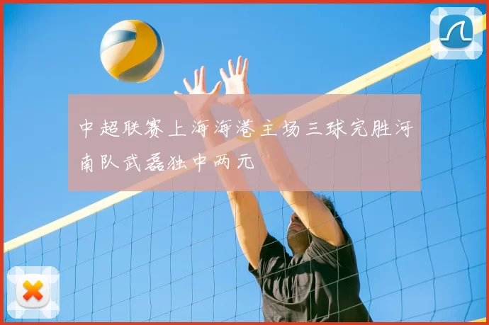 中超联赛上海海港主场三球完胜河南队武磊独中两元